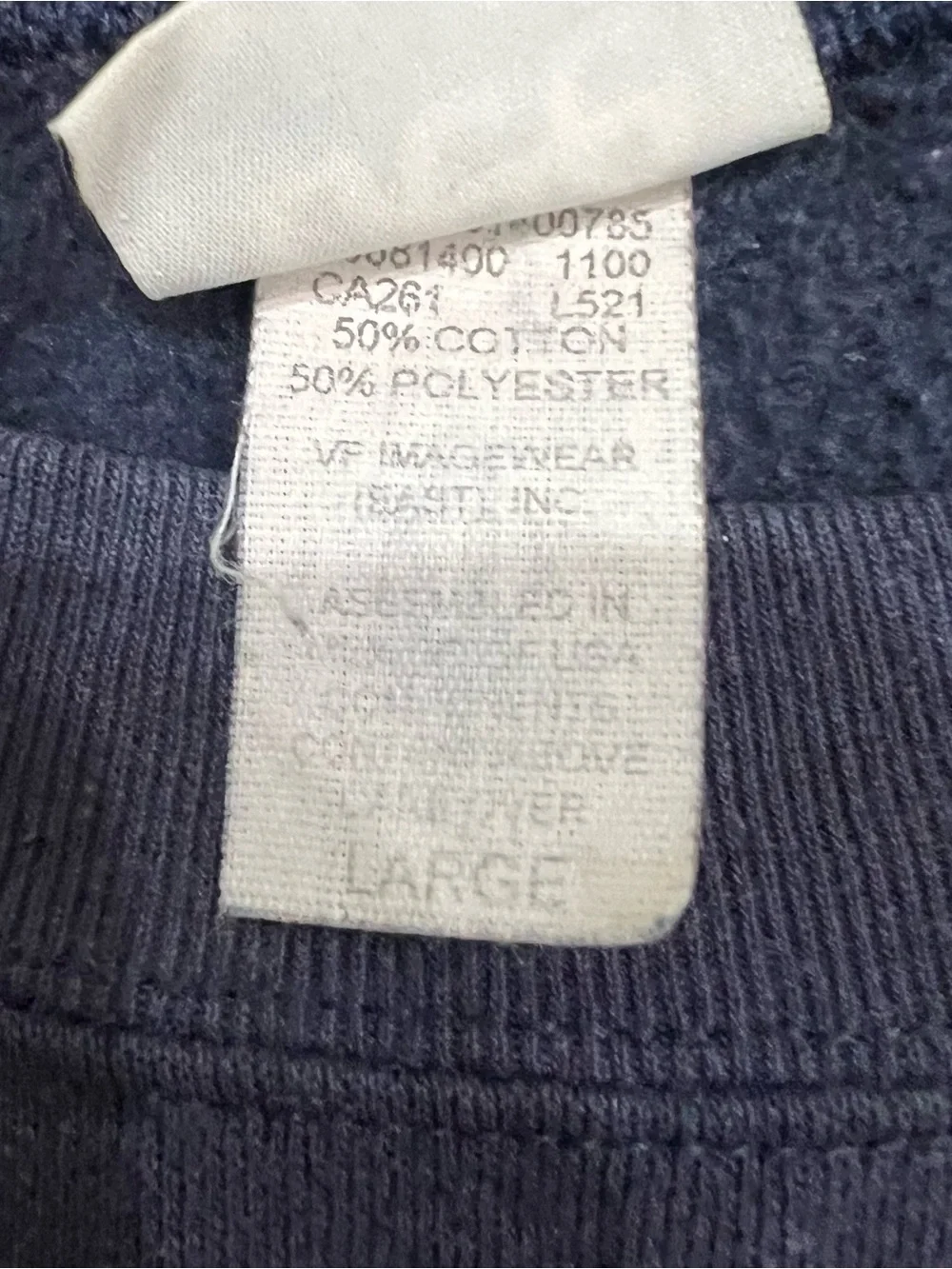 Vintage Tennessee Titans Sweatshirt Mens L Blue NFL Football Pro Player